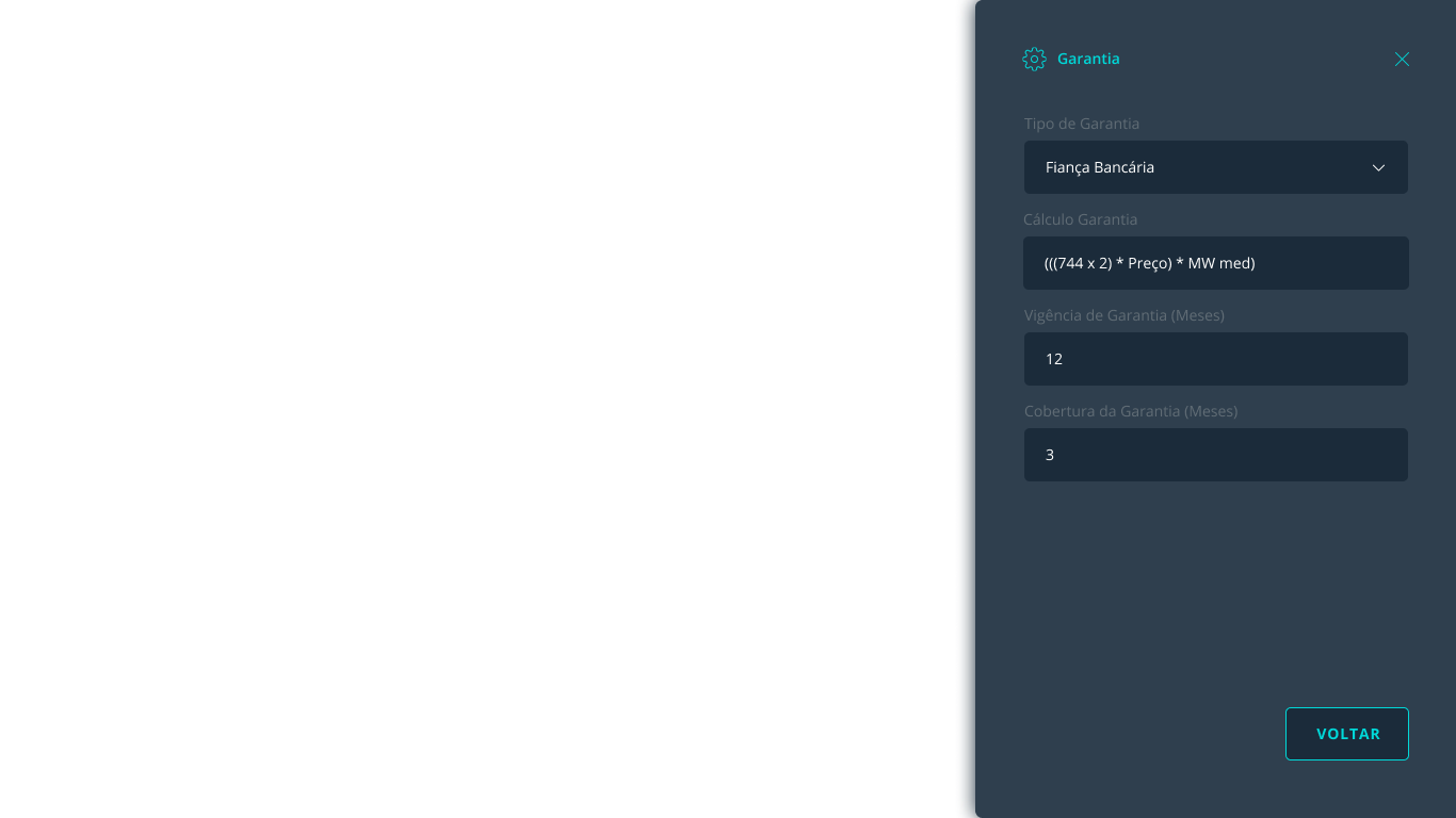 Guarantee ticket screen using the same terminal visual language
